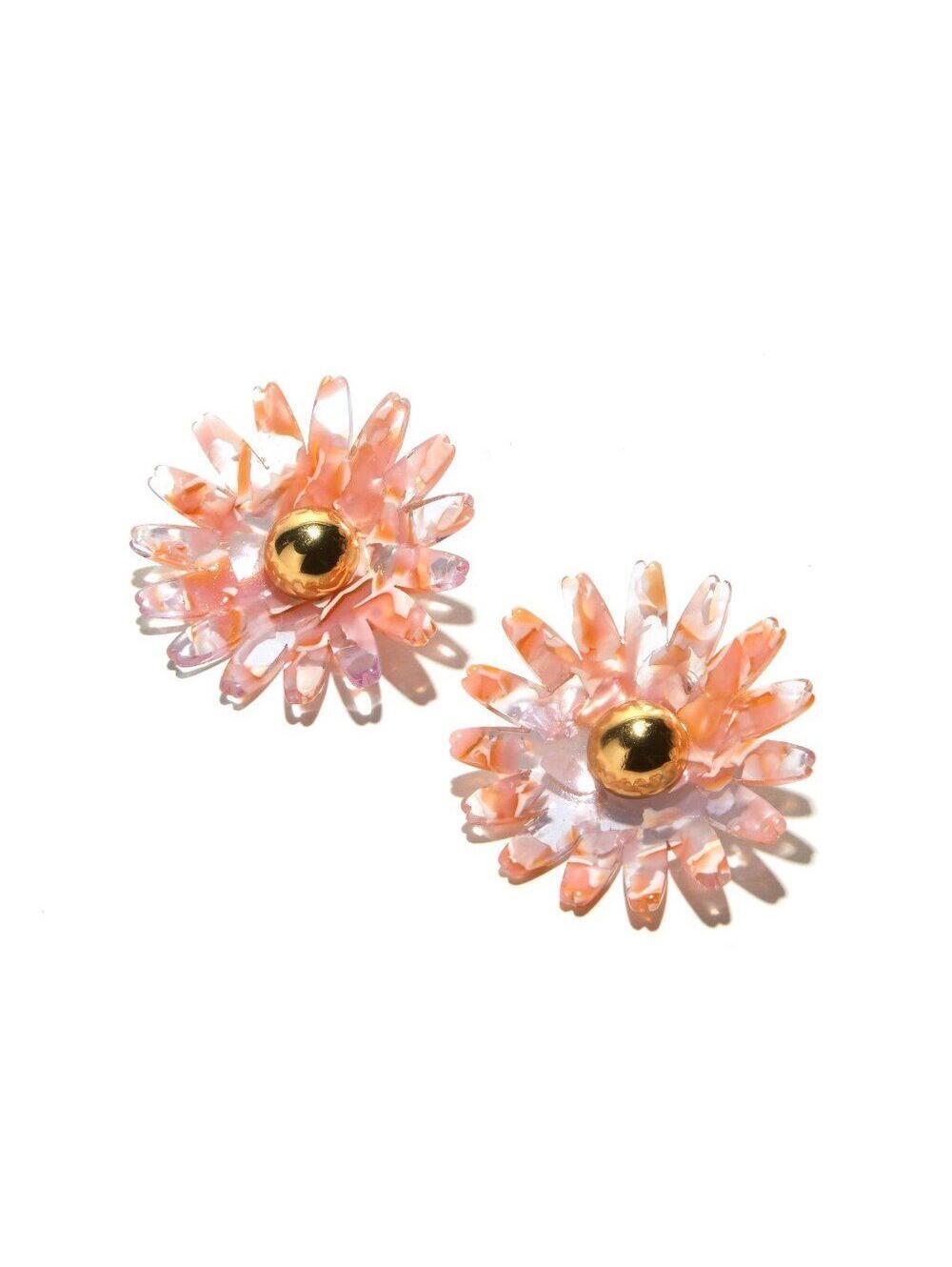 Lele Sadoughi Daisy Button Earrings